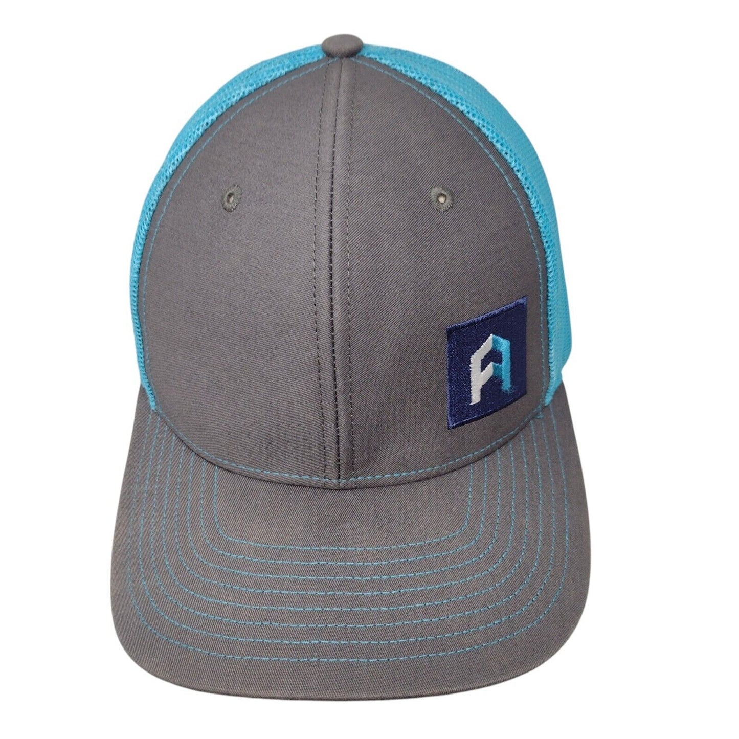 Richardson Snapback Mesh Back Trucker Hat Multi OSFA Embroidered Logo