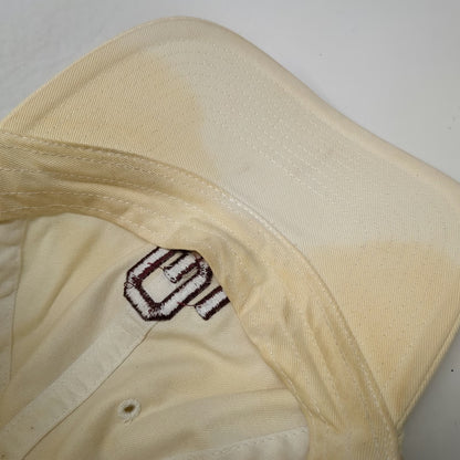 Oklahoma Sooners NCAA Twins Enterprise Cap Beige L Fitted OU Logo Script Cotton