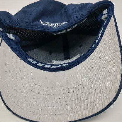 Flexfit AFTCO Sport Fishing Magazine Hat Blue One Size Baseball Cap Embroidered