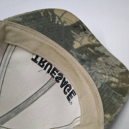 Truesage Snapback Hat One Size Green Beige Camouflage Embroidered Logo Cap