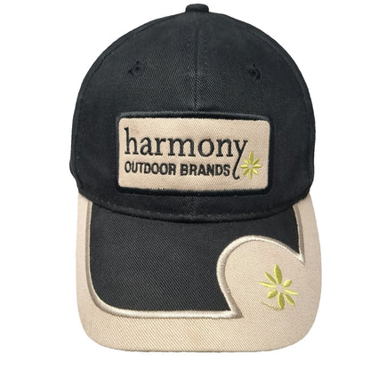 Harmony Outdoor Brands Baseball Cap Black Beige One Size Turfgrass Strapback Hat