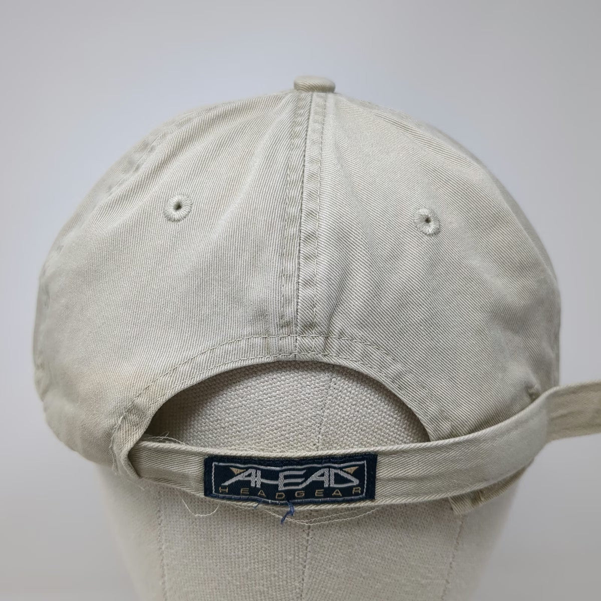 Ahead Baseball Cap Beige One Size Lahaina Maui Divers Scuba Flag Hawaii Hat