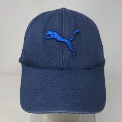 PUMA Snapback Hat Blue OSFA Embroidered Logo Adjustable 6 Panel