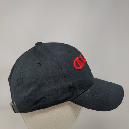 Champion Slideback Hat Black OSFM Adjustable Embroidered Logo 6 Panel Cotton