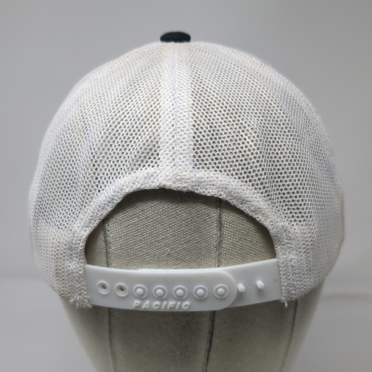 Pacific Headwear Trucker Hat Black One Size Mesh Rope Snapback Stitchx Patch