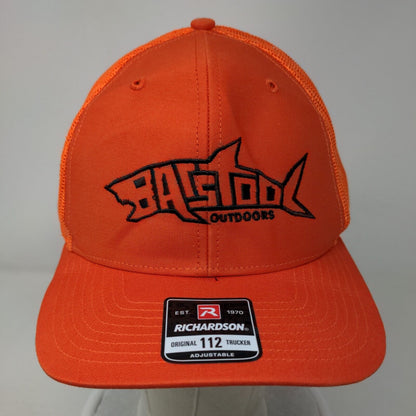 Barstool Outdoors Snapback Mesh Back Trucker Hat Orange One Size Richardson