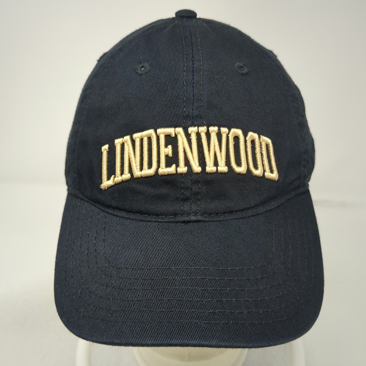 Lindenwood Lions NCAA Legacy Cap Black One Size Mascot Slideback Embroidered Hat