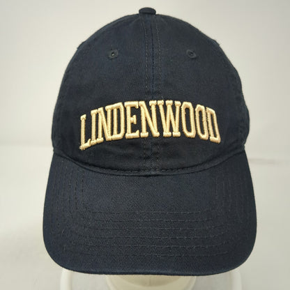 Lindenwood Lions NCAA Legacy Cap Black One Size Mascot Slideback Embroidered Hat