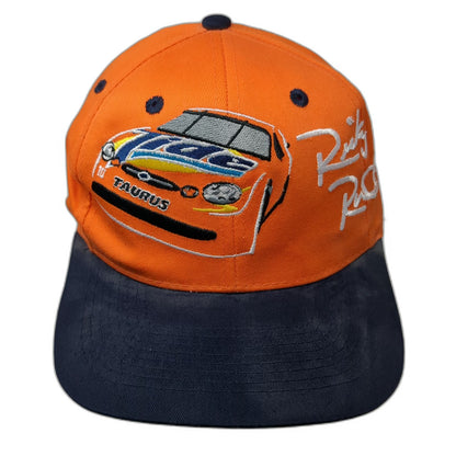 Orange Blue Baseball Cap One Size Ricky Rudd #10 NASCAR Taurus Strapback hat