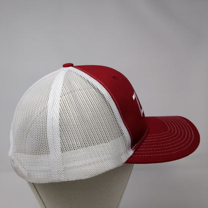 ZOA Energy Snapback Trucker Hat Red One Size Adjustable Mesh Back Port Authority