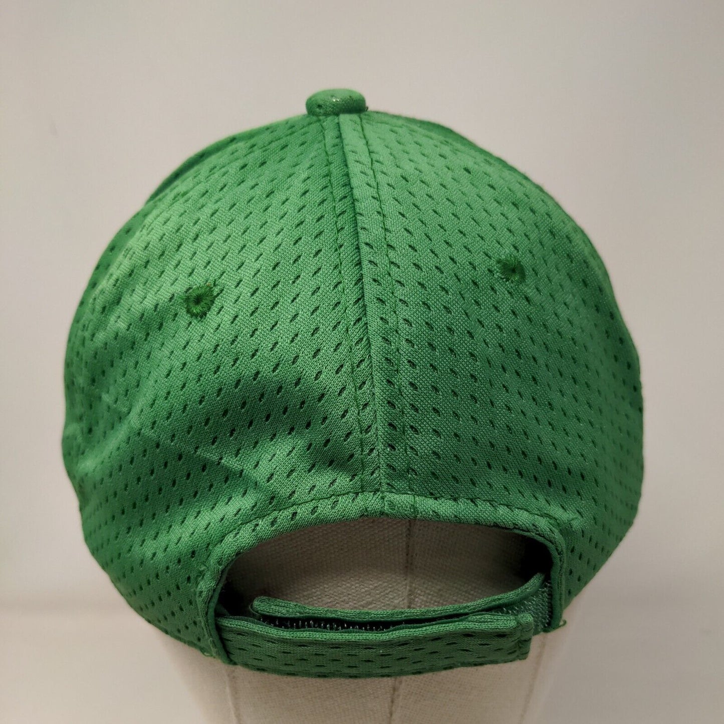 JSG Services LLC Strapback Hat Green One Size Embroidered 6 Panel Outdoor Cap
