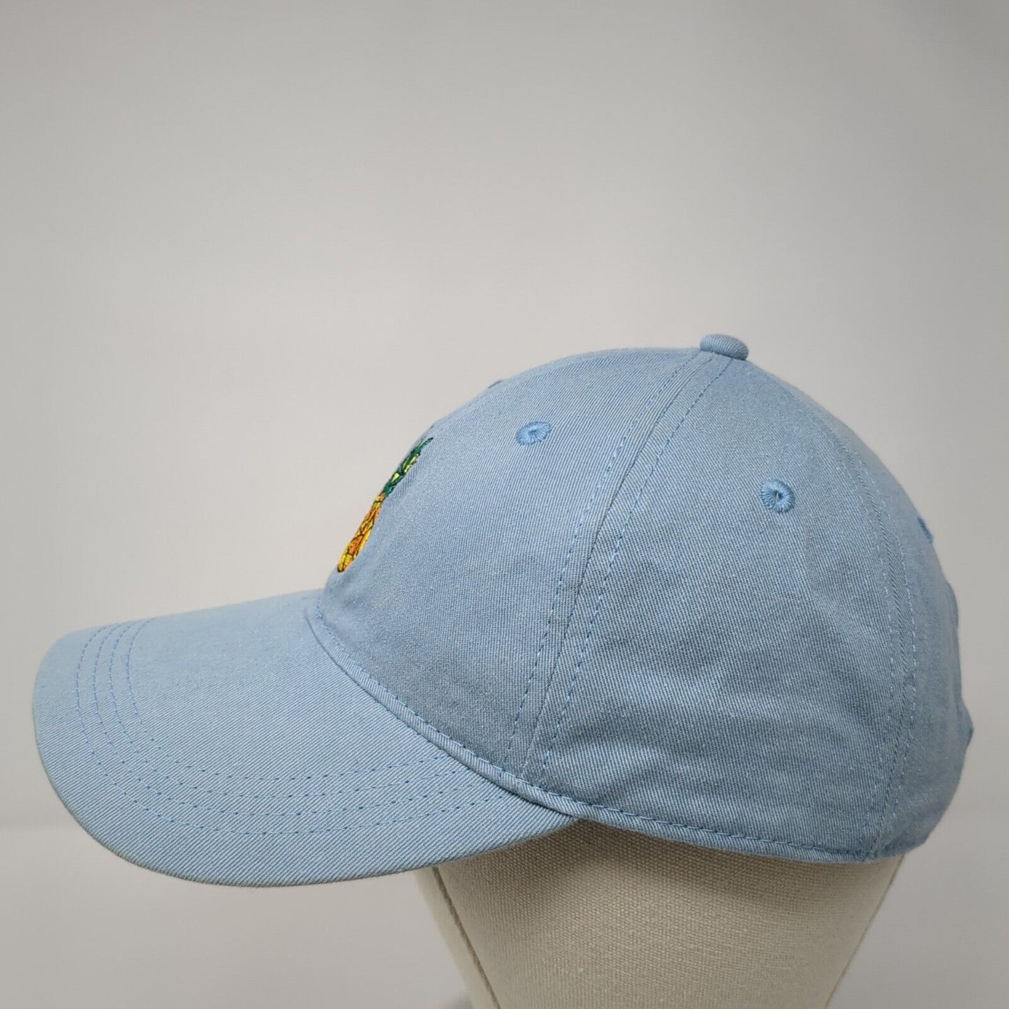 The Happy Sea Slideback Hat Blue OS Adjustable Embroidered Authentic Pigment