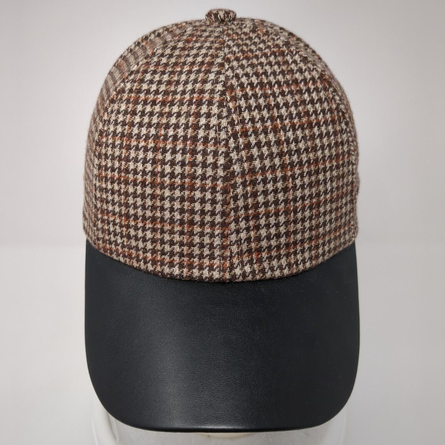 Unbranded Strapback Hat Multi One Size Adjustable Houndstooth 6 Panel