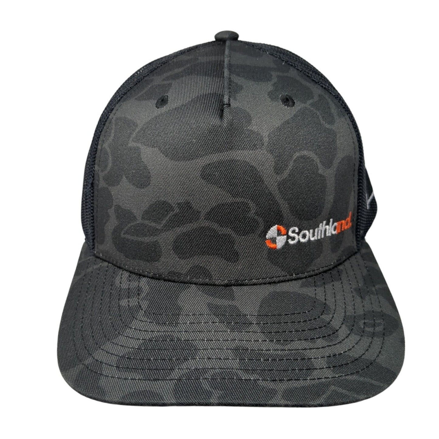 Southland Snapback Trucker Hat Camouflage OS Adjustable Mesh Back Richardson