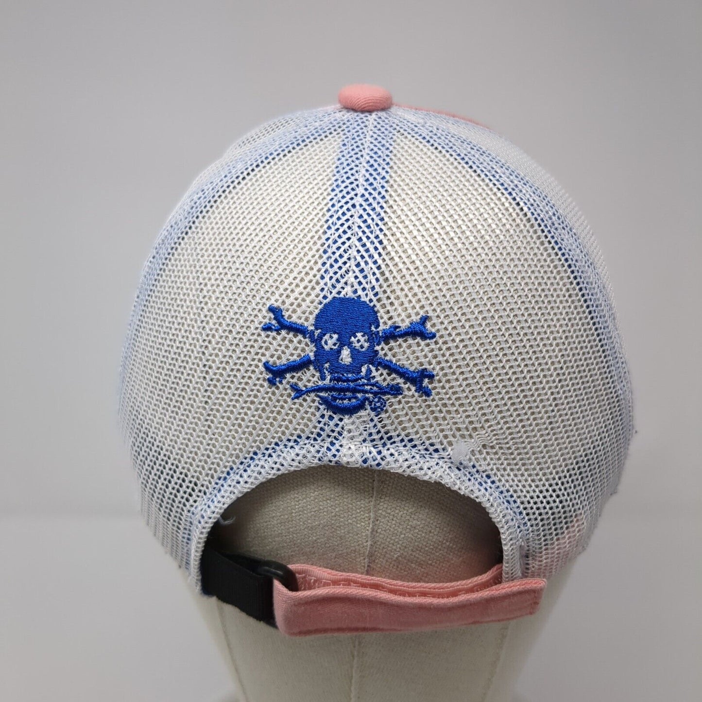 Calcutta Strapback Trucker Hat Pink One Size Mesh Back Adjustable