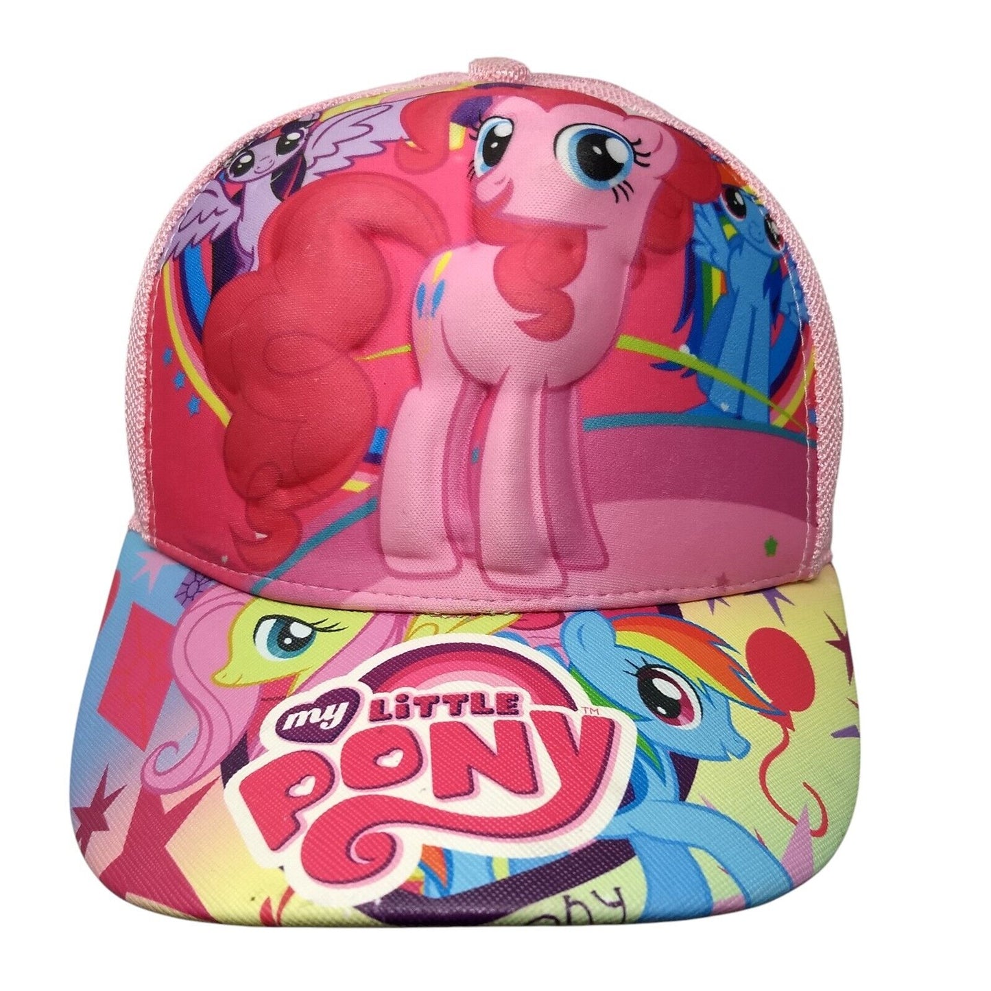 My Little Pony Snapback Trucker Hat Multi One Size Adjustable Mesh Back