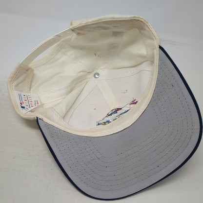 Twins Enterprise 1999 World Series MLB Snapback Hat White Blue OS Gray Vintage