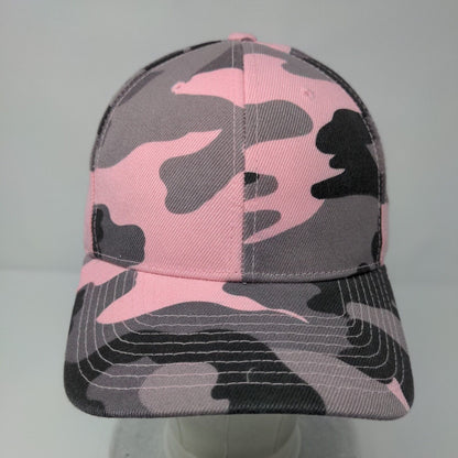 Unbranded Strapback Hat Camouflage OSFA Adjustable Vented Holes 6 Panel Blank