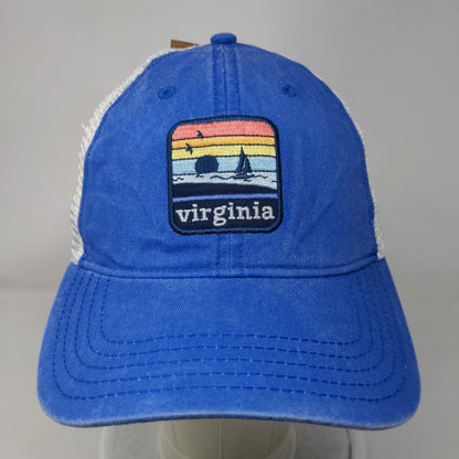 Virginia Slideback Trucker Hat Blue OSFM Mesh Back Home Free W/Tags
