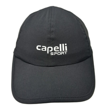 Capelli Sport Baseball Cap Black One Size Performance Mesh Strapback Hat