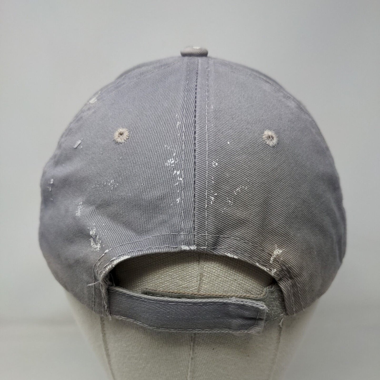 Lanco Strapback Hat Gray One Size Adjustable Embroidered 6 Panel