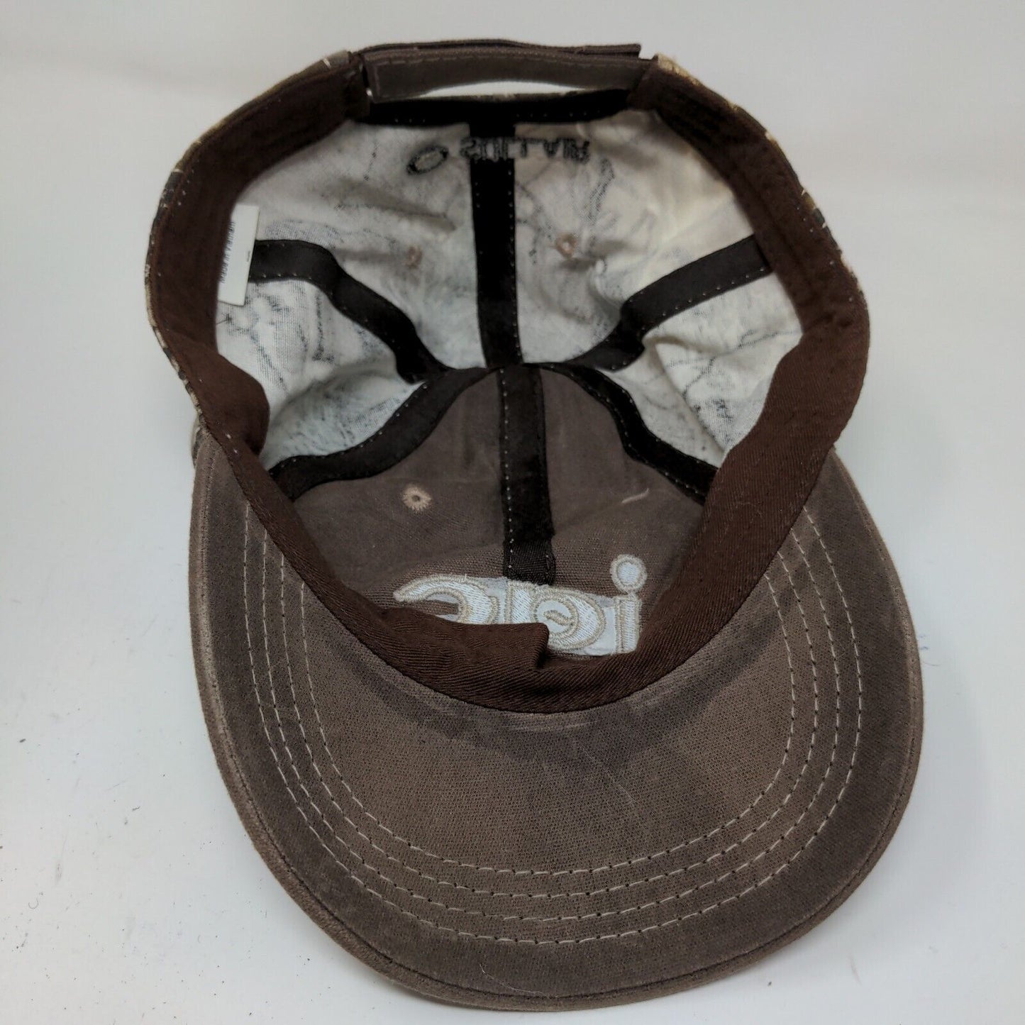 IAC Men's Strapback Hat Camo Brown Adjustable Embroidered Sullair Logo