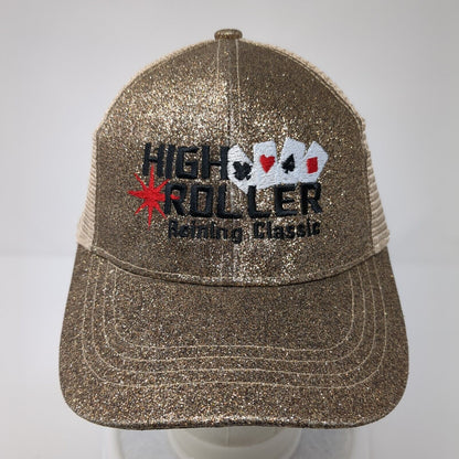 High Roller Reining Classic Ponyback Trucker Hat Multicolor One Size Mesh Back