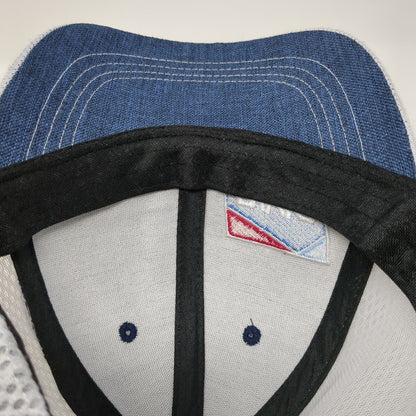 BMC Trex Strapback Trucker Hat Blue One Size Adjustable Embroidered Mesh Back