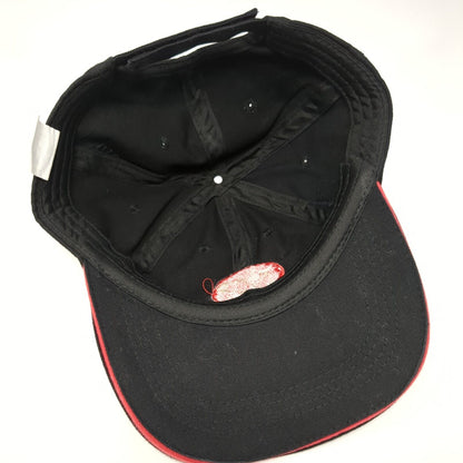 MP Strapback Hat Black One Size Adjustable Embroidered 6 Panel