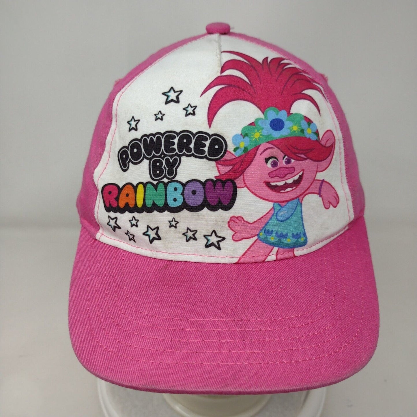 Powered By Rainbow Strapback Hat Pink OSFM Trolls World Tour Dreamworks