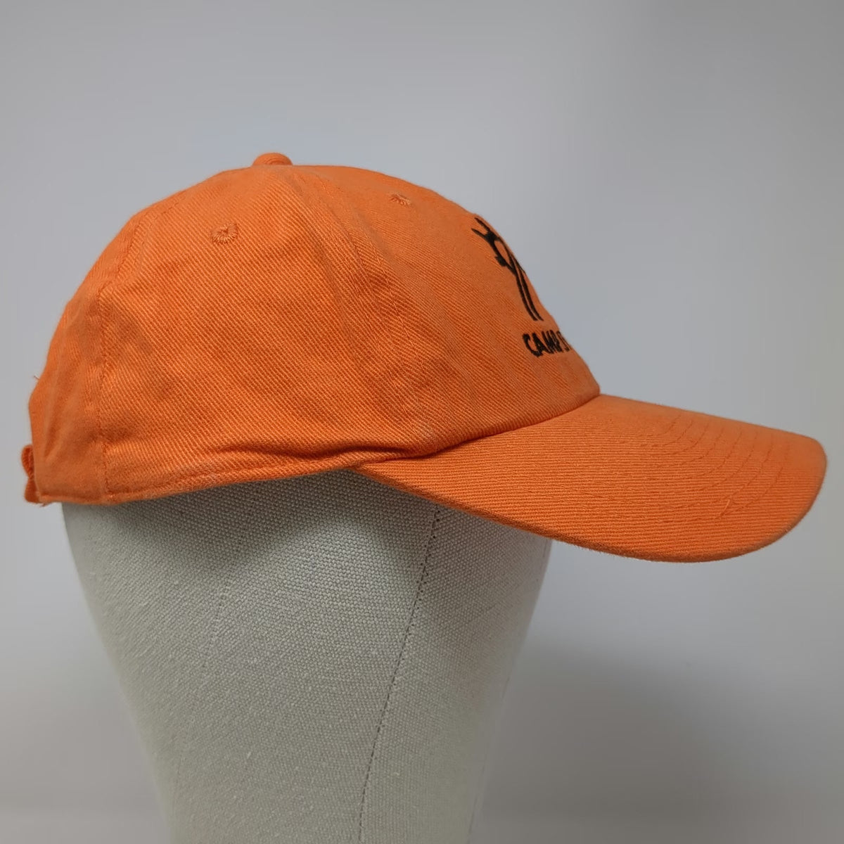 Cobra Camp Little Lemhi Embroidered Baseball Cap Orange One Size Strapback Hat