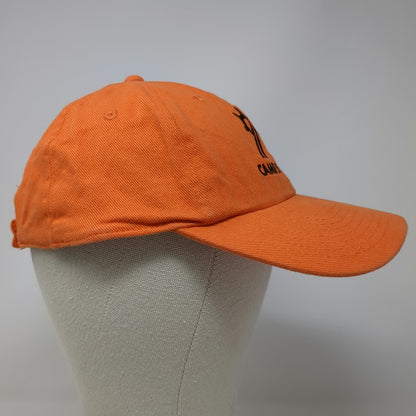 Cobra Camp Little Lemhi Embroidered Baseball Cap Orange One Size Strapback Hat