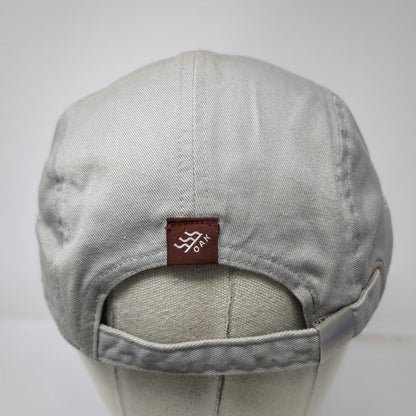 Banner & Oak 5 Panel Gray One Size Hat Mountain Graphic Slideback Patch Twill
