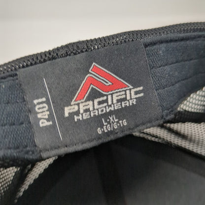 Pacific Headwear Baseball Cap Gray XL Aztec Welding LLC Fitted Mesh Hat Workwear