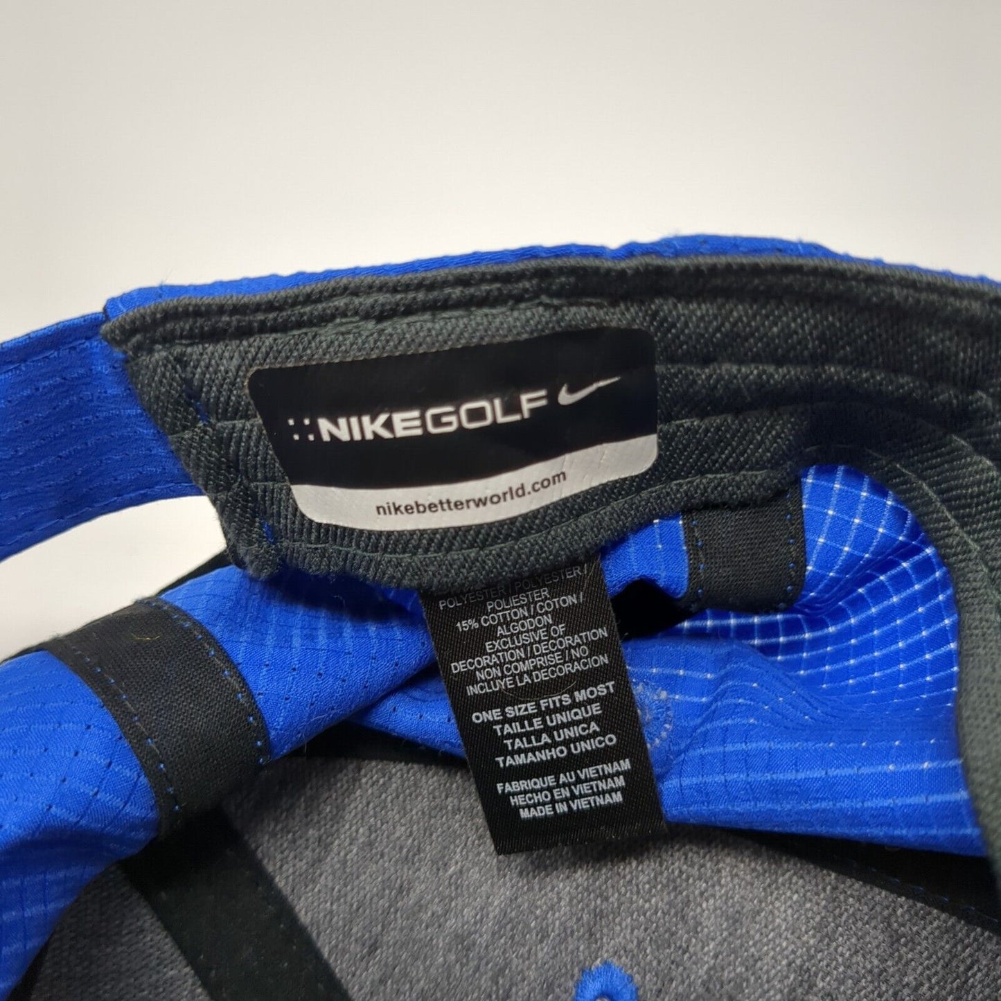 Nike Golf Strapback Hat Blue One Size Swoosh Adjustable Waikoloa