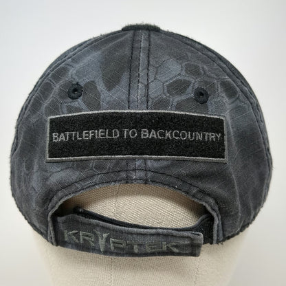 Kryptek Baseball Cap Gray One Size Typhon Camo Spartan Patch Strapback Hat