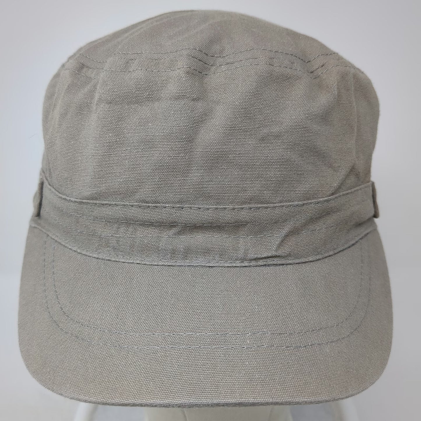 ALDO Army Cap Beige S 100% Cotton Striped Lining Elastic Back Lightweight Hat