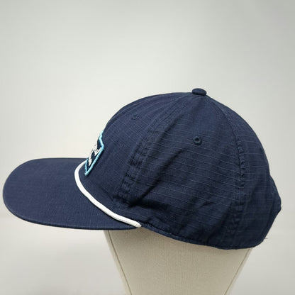 Vineyard Vines Snapback Blue Hat One Size Rope Ripstop Whale Logo Patch Cotton