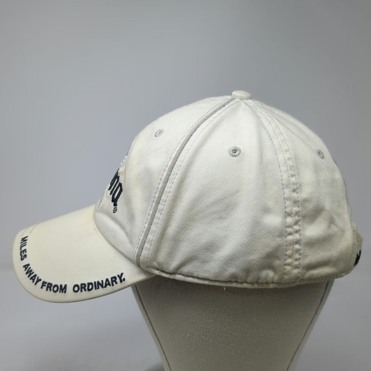 Bio-Domes Baseball Cap White OSFM Corona Extra Beer Miles Away From Ordinary Hat