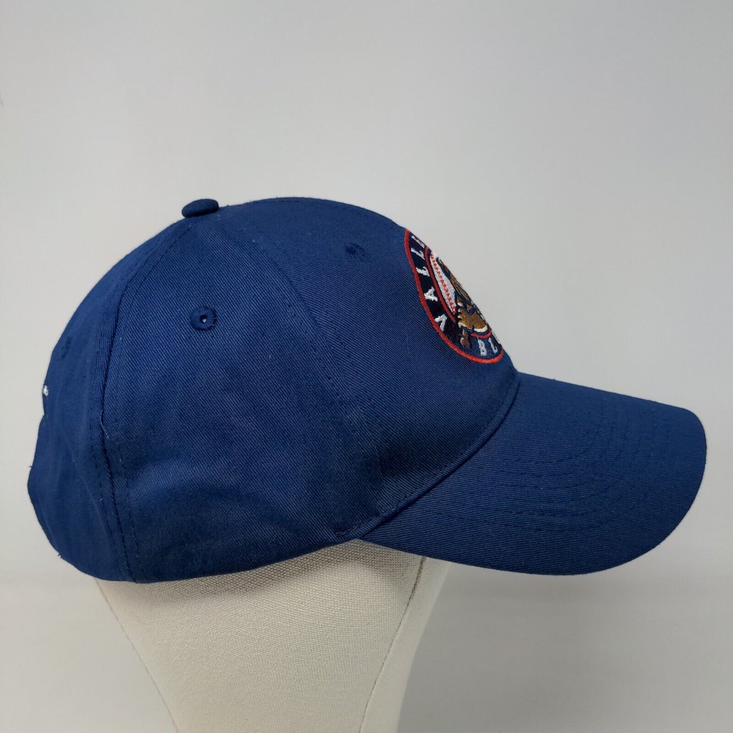 Unbranded Men's Strapback Hat Blue Adjustable Valley Blue Sox Embroidered Logo