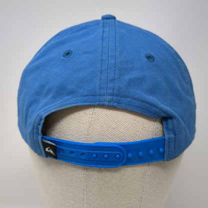 Quiksilver Snapback Blue 55cm Hat Embroidered Mountain Wave Logo Cotton