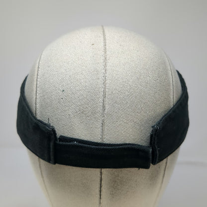 Sportsman Visor Black One Size Costa Vida Wave Logo Strapback Cotton Casual Hat