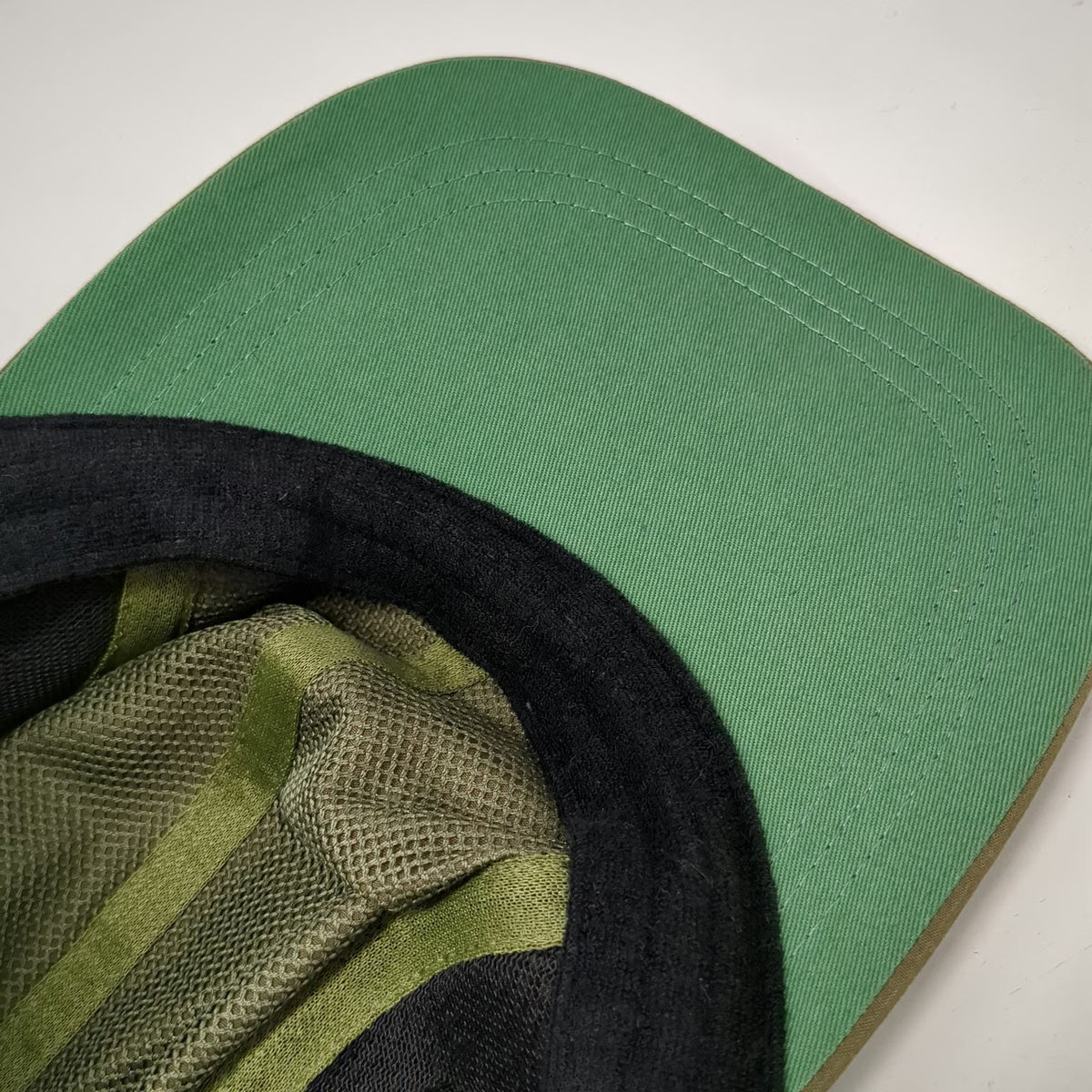 Adams Baseball Cap Green One Size Mesh UPF 50+ Sun Protection Chin Strap Hat
