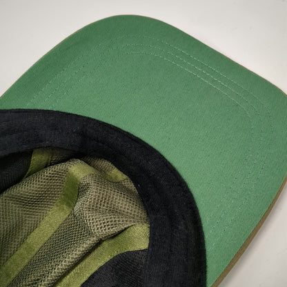 Adams Baseball Cap Green One Size Mesh UPF 50+ Sun Protection Chin Strap Hat