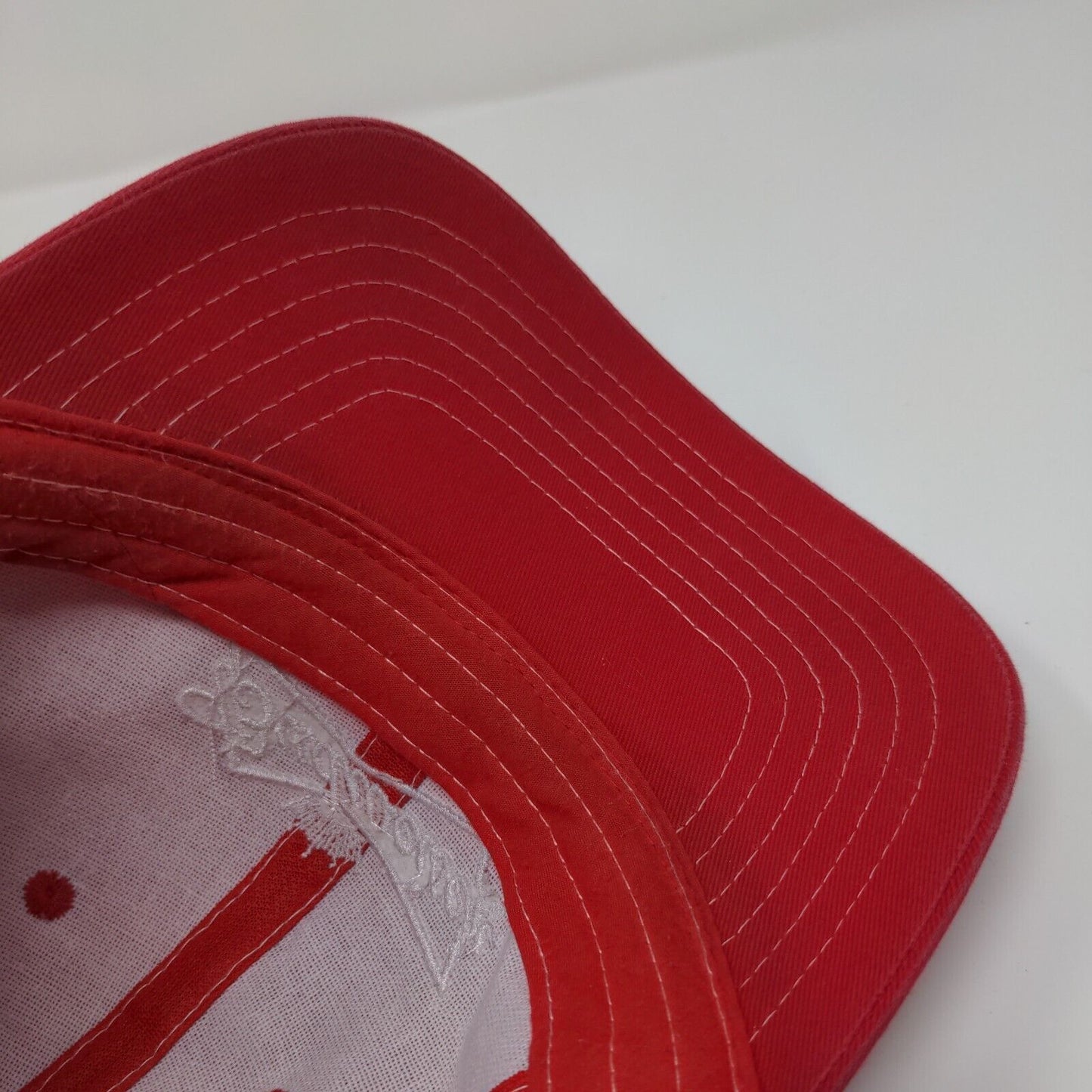 Budweiser Strapback Hat Red One Size Adjustable Embroidered 6 Panel