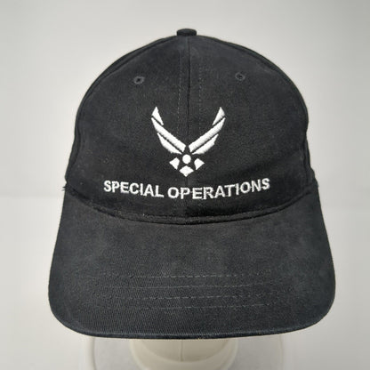 Special Operations Fitted Hat Black One Size Solid Air Force Spec Ops