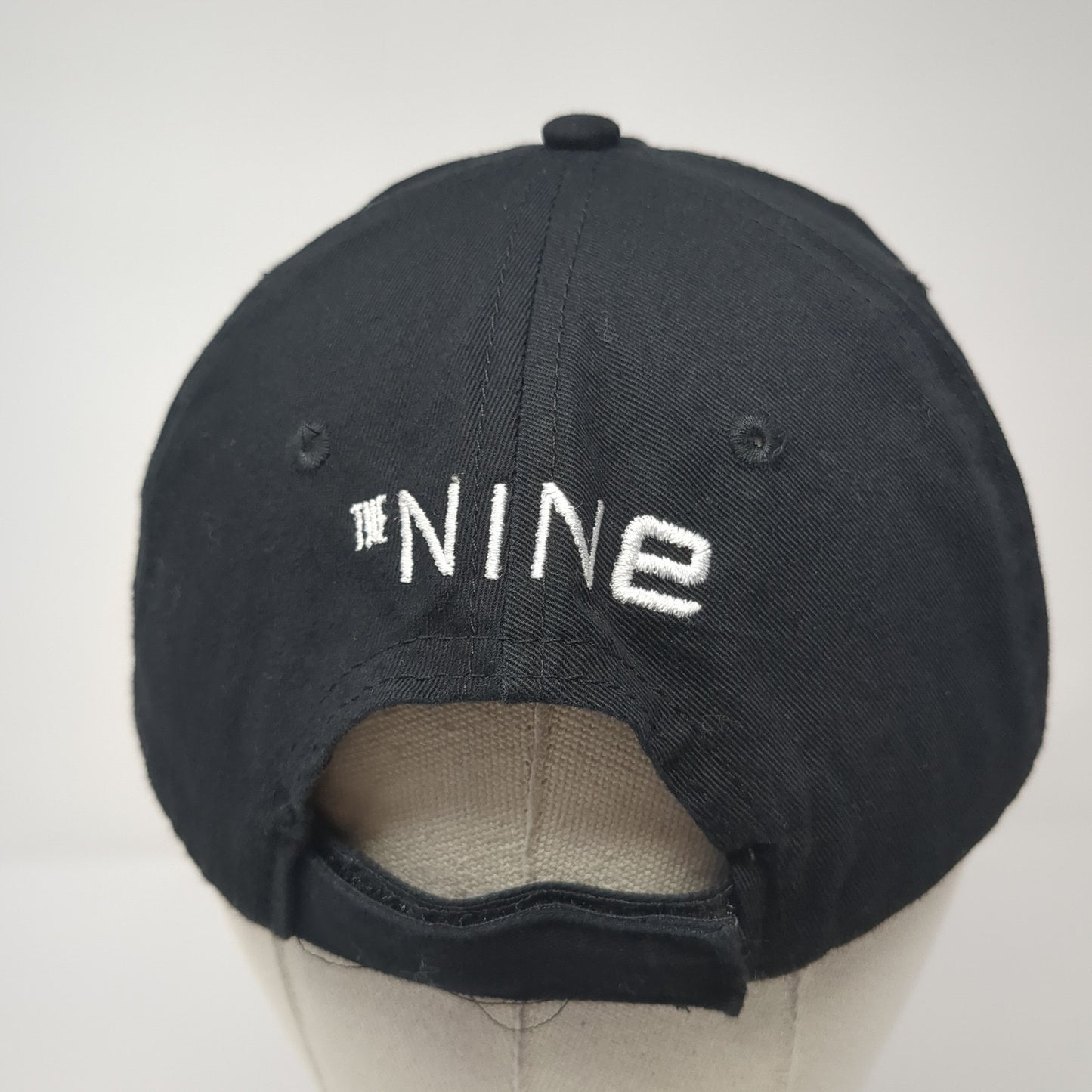 Cola The Nine Strapback Hat Black One Size Adjustable Embroidered