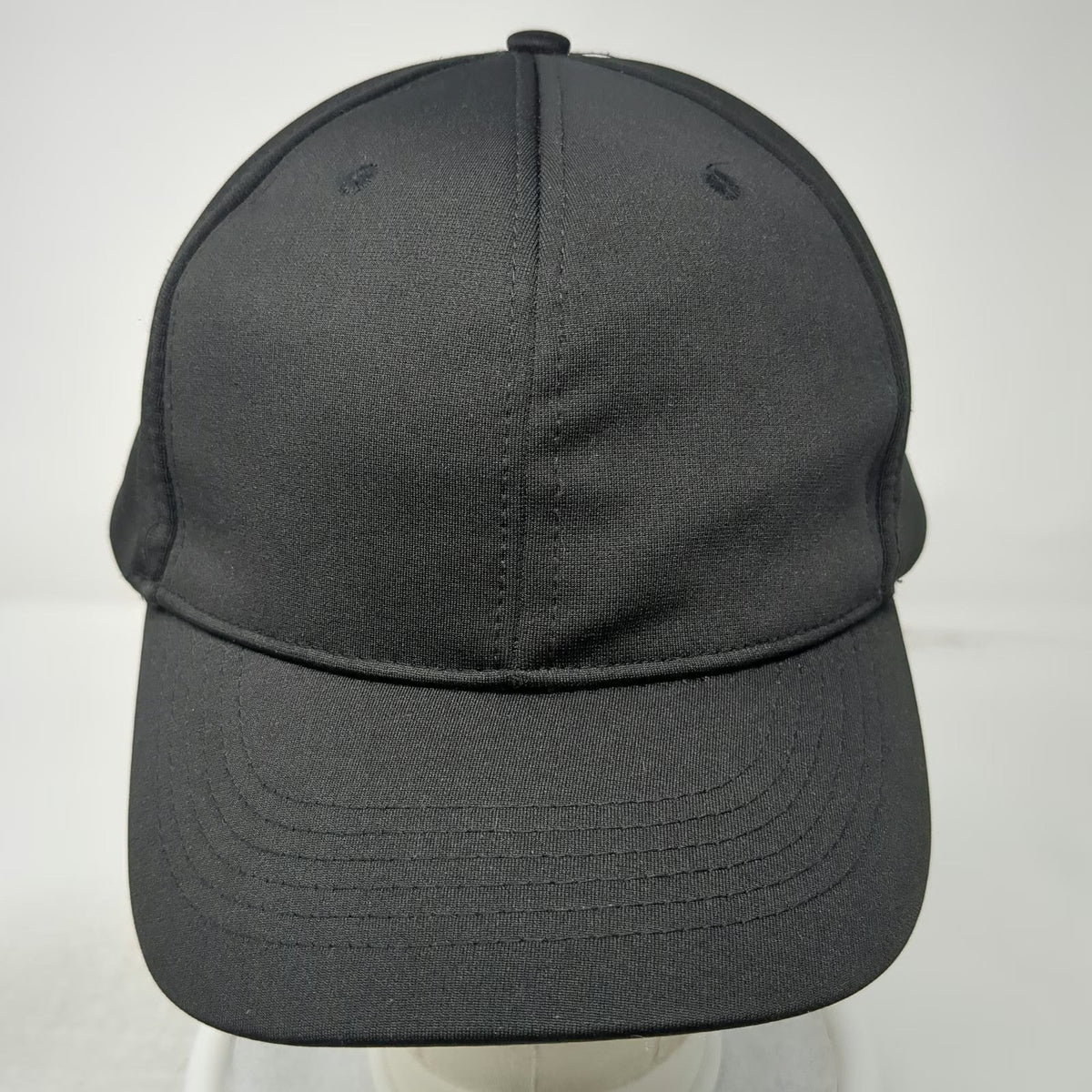 Smitty Baseball Cap Black L Fitted Curved Brim Flexfit Solid Blank Plain Hat