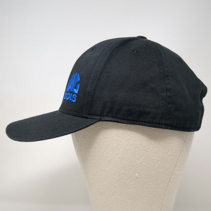 Mac Tools Snapback Hat Black One Size Blue Embroidery 6 Panel Cotton Adjustable