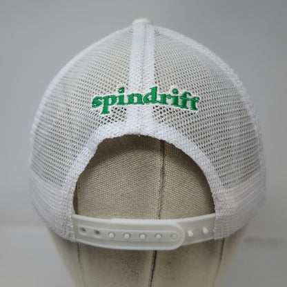 Spindrift Trucker Hat White One Size Mesh Back Snapback Recycled Polyester